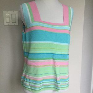 Sigrid Olsen Striped Tank Size XL NWT